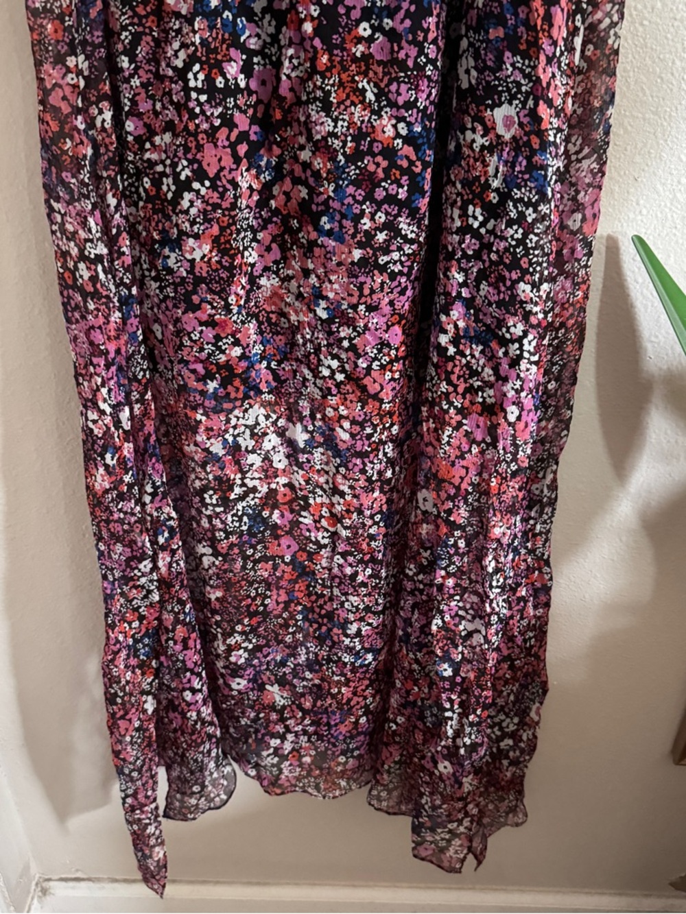 Maje Jehane Floral Silk Maxi Skirt 40 - Picture 6 of 10